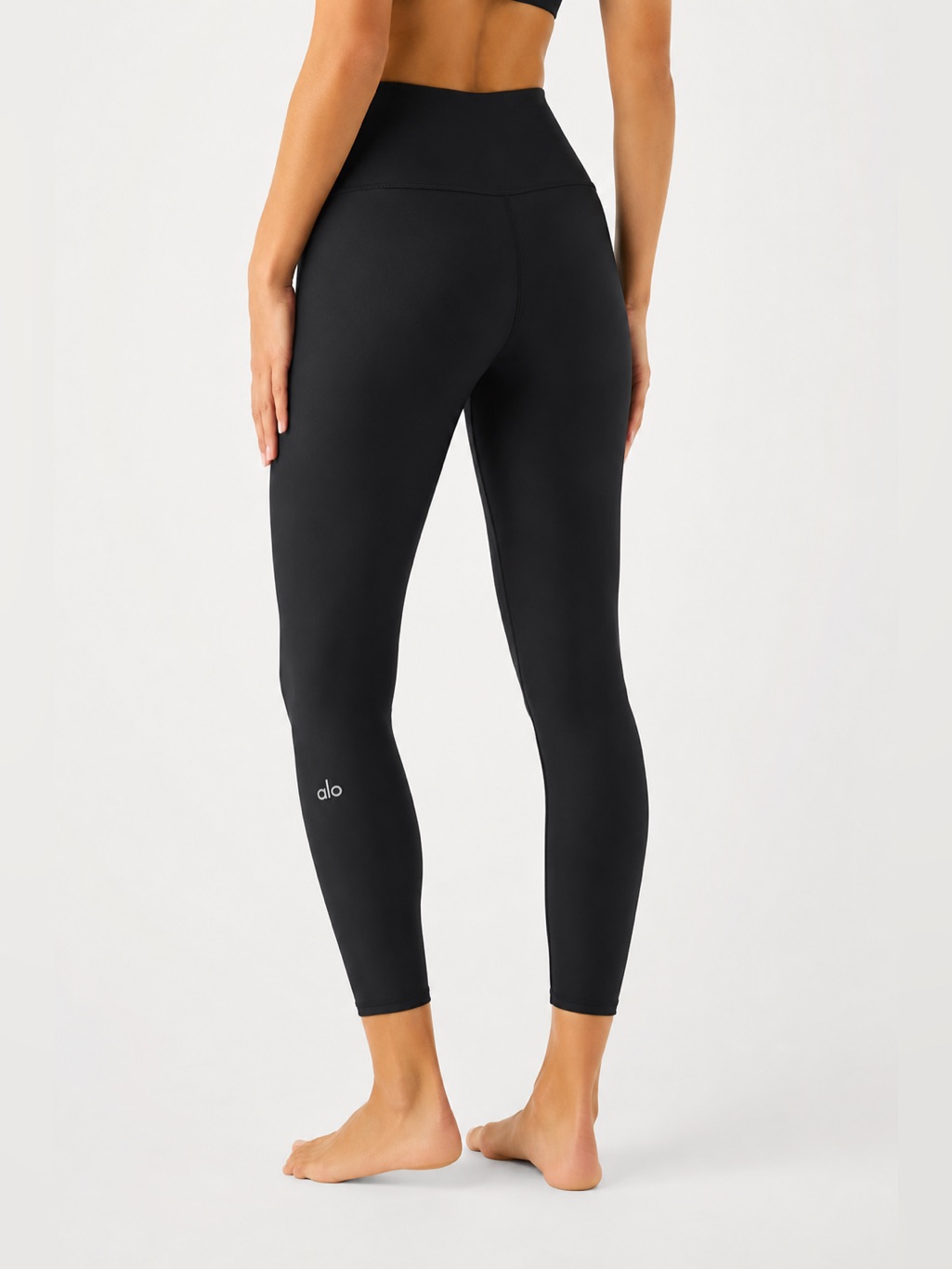 Alo Yoga 7/8 High-Waist Airliftleggings Blacksize M Nwt Sculpting Free Headband